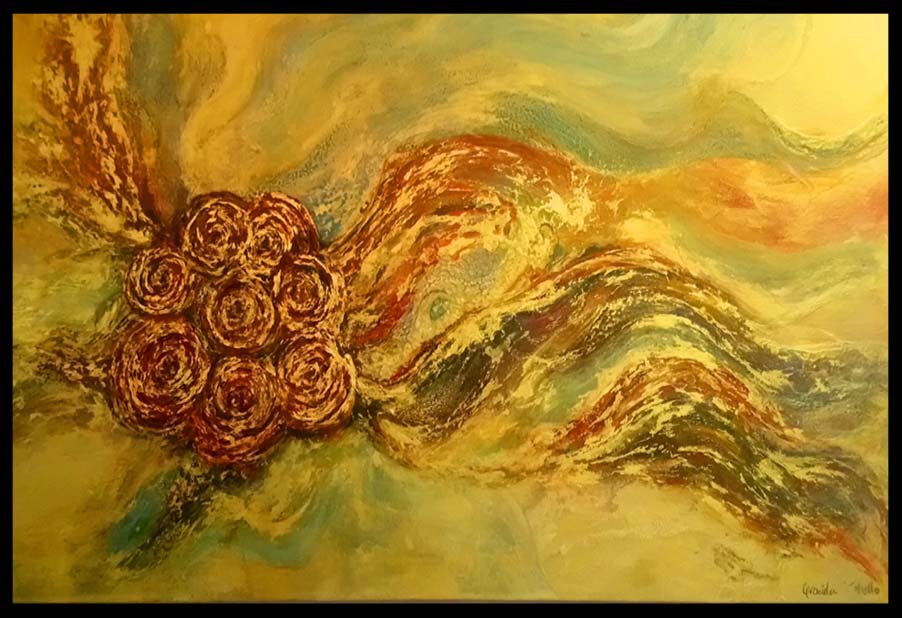 young man side profile having beard trimmed with scissors